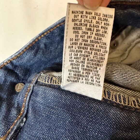 Vtg Guess 1981 Los Angeles Daredevil Bootcut Woman Teen Distressed Jeans 29 Y2K - Picture 14 of 14
